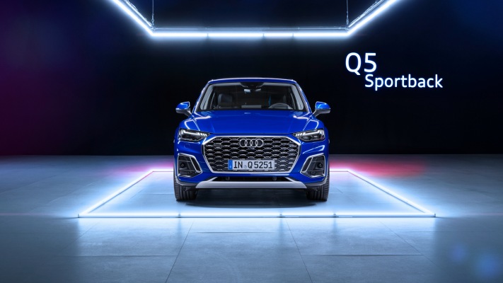 Audi Q5 Sportback 45 TFSI quattro 2021. Desktop wallpaper