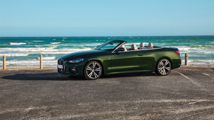 BMW 4 Series Convertible 2021. Desktop wallpaper