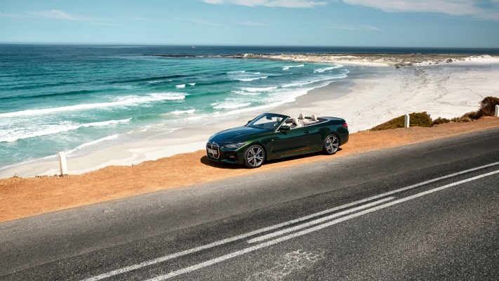 BMW 4 Series Convertible 2021. Desktop wallpaper