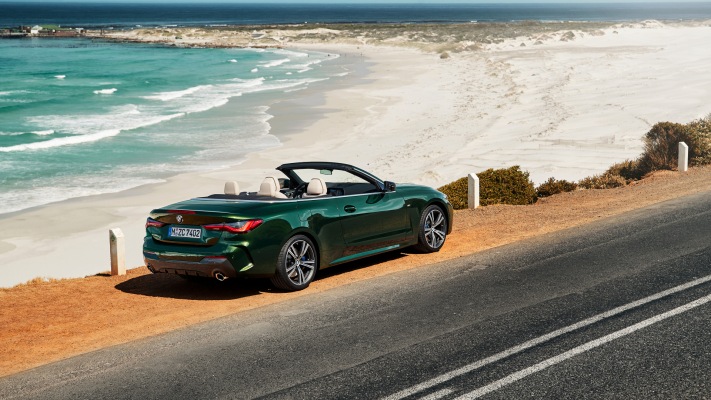 BMW 4 Series Convertible 2021. Desktop wallpaper