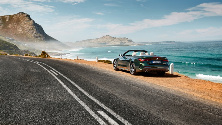 BMW 4 Series Convertible 2021. Desktop wallpaper