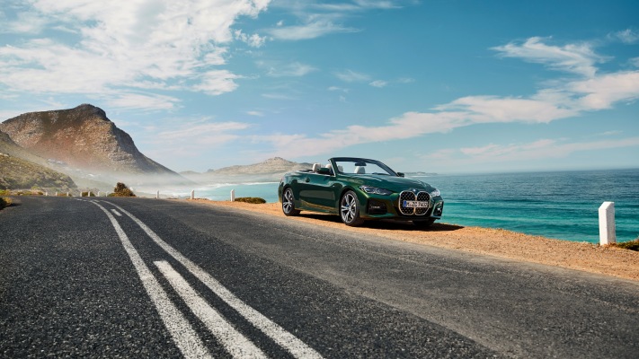 BMW 4 Series Convertible 2021. Desktop wallpaper