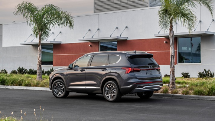 Hyundai Santa Fe USA Version 2021. Desktop wallpaper