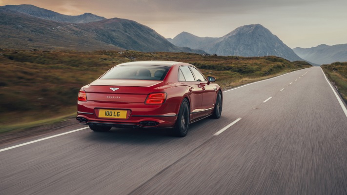 Bentley Flying Spur V8 UK Version 2021. Desktop wallpaper