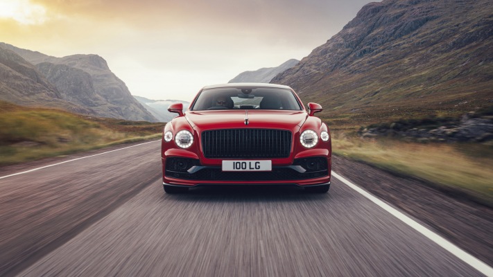 Bentley Flying Spur V8 UK Version 2021. Desktop wallpaper