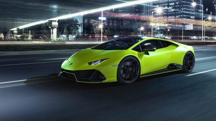 Lamborghini Huracán EVO Fluo Capsule 2021. Desktop wallpaper