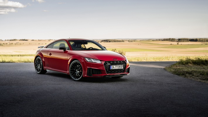 Audi TT S Coupe Competition Plus 2021. Desktop wallpaper