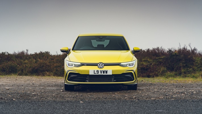 Volkswagen Golf VIII R-Line UK Version 2021. Desktop wallpaper