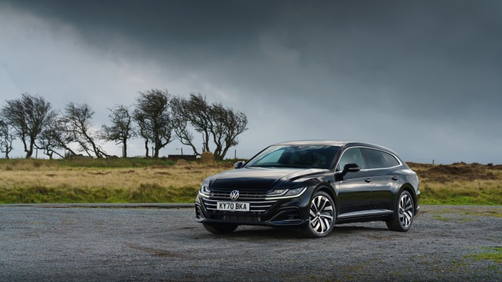 Volkswagen Arteon Shooting Brake UK Version 2021. Desktop wallpaper