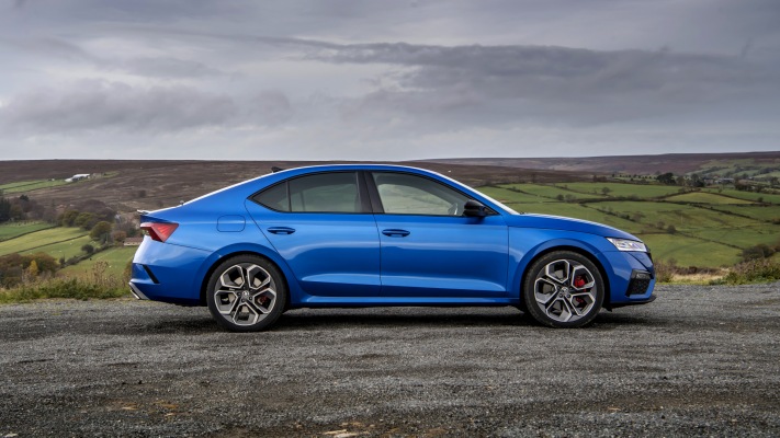 Skoda Octavia vRS UK Version 2021. Desktop wallpaper