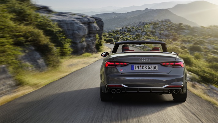 Audi S5 Cabriolet TFSI 2020. Desktop wallpaper