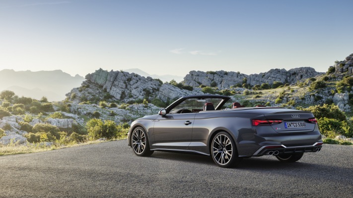 Audi S5 Cabriolet TFSI 2020. Desktop wallpaper