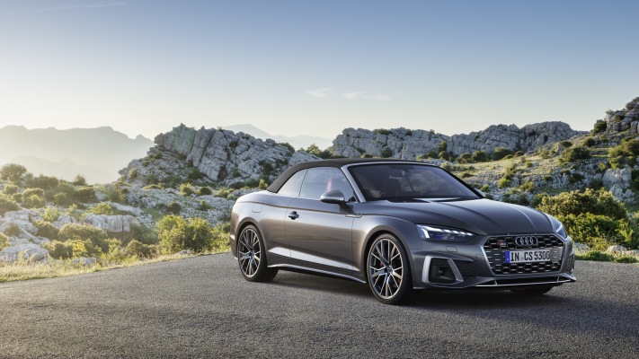 Audi S5 Cabriolet TFSI 2020. Desktop wallpaper