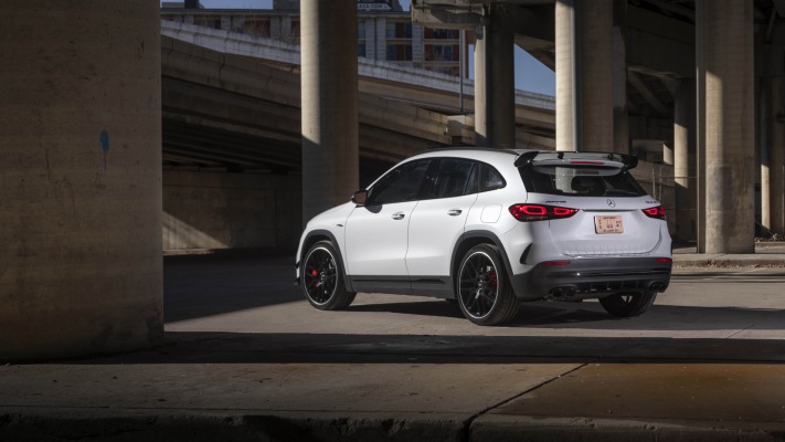 Mercedes-AMG GLA 45 4MATIC+ USA Version 2021. Desktop wallpaper