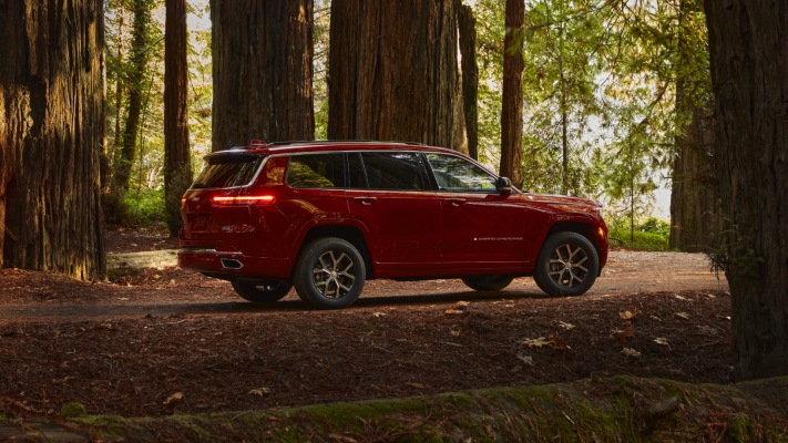 Jeep Grand Cherokee L Overland 2021. Desktop wallpaper