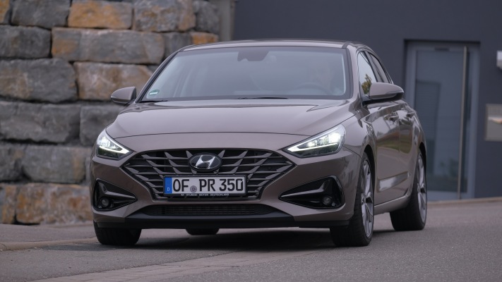 Hyundai i30 Fastback 2021. Desktop wallpaper