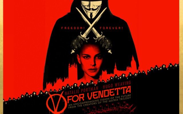 V for Vendetta. Desktop wallpaper