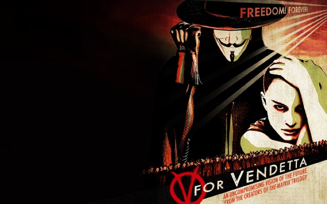 V for Vendetta. Desktop wallpaper