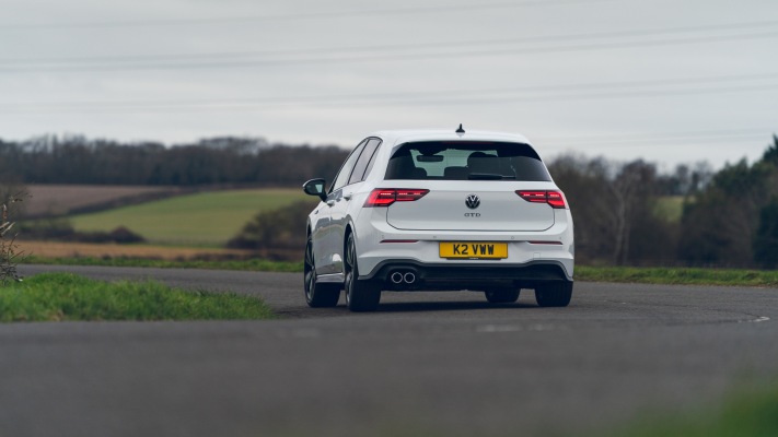 Volkswagen Golf VIII GTD UK Version 2021. Desktop wallpaper