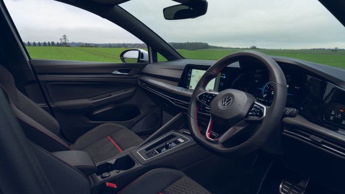 Volkswagen Golf VIII GTI Clubsport UK Version 2021. Desktop wallpaper