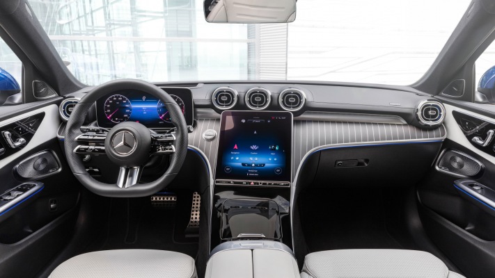 Mercedes-Benz C-Class Estate 2022. Desktop wallpaper
