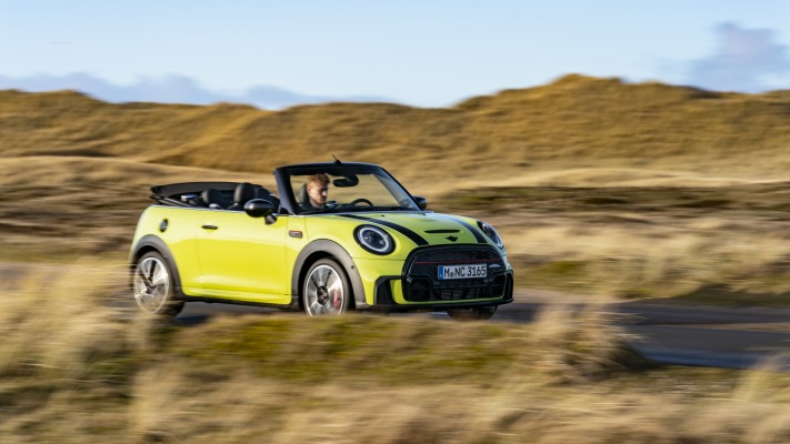 MINI John Cooper Works Convertible 2022. Desktop wallpaper