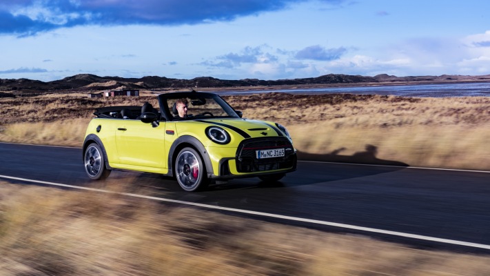 MINI John Cooper Works Convertible 2022. Desktop wallpaper