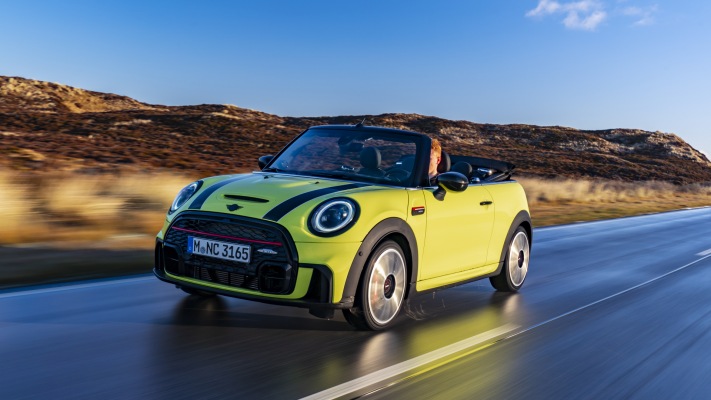 MINI John Cooper Works Convertible 2022. Desktop wallpaper