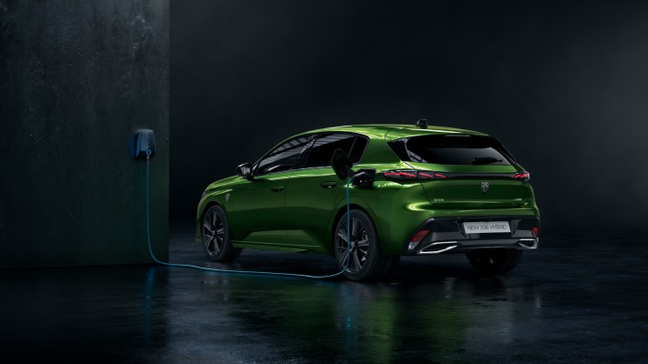 Peugeot 308 Hybrid 2022. Desktop wallpaper