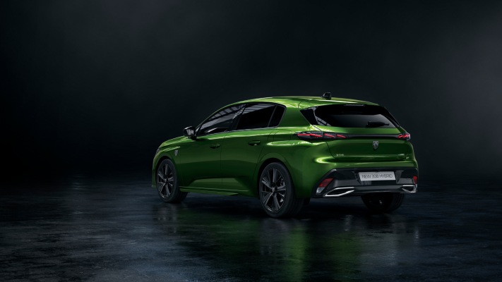 Peugeot 308 Hybrid 2022. Desktop wallpaper