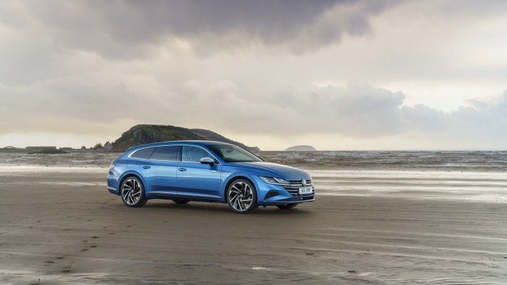 Volkswagen Arteon Shooting Brake Elegance UK Version 2021. Desktop wallpaper