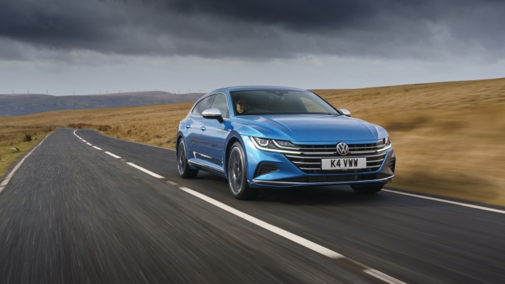 Volkswagen Arteon Shooting Brake Elegance UK Version 2021. Desktop wallpaper