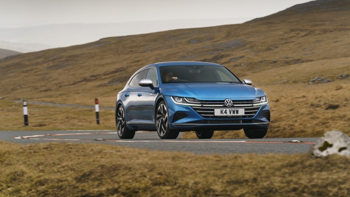 Volkswagen Arteon Shooting Brake Elegance UK Version 2021. Desktop wallpaper