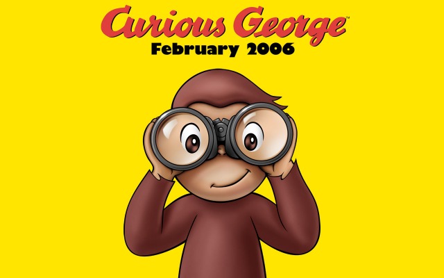 Curious George. Desktop wallpaper