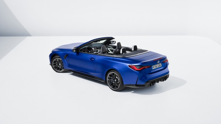 BMW M4 Competition Convertible M xDrive 2022. Desktop wallpaper