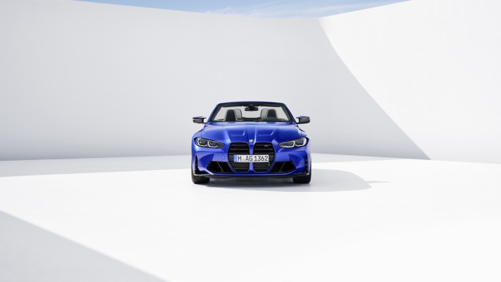 BMW M4 Competition Convertible M xDrive 2022. Desktop wallpaper