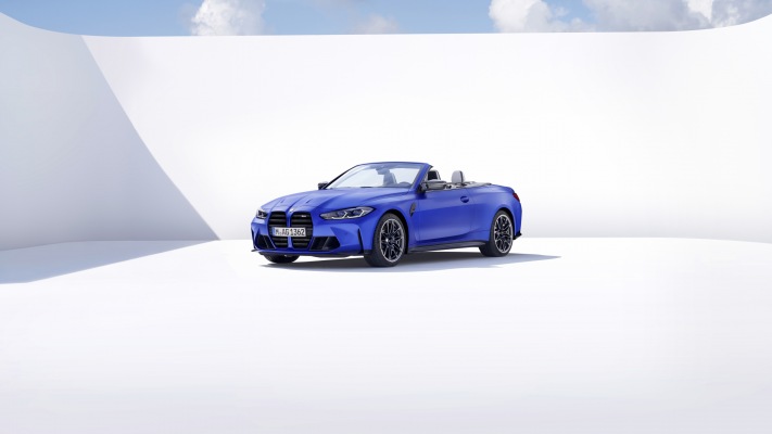 BMW M4 Competition Convertible M xDrive 2022. Desktop wallpaper