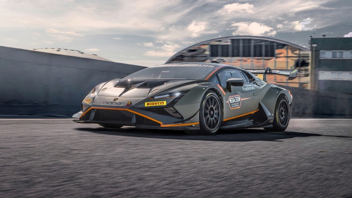 Lamborghini Huracán Super Trofeo EVO2 2022. Desktop wallpaper