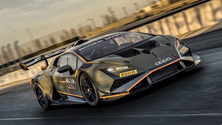 Lamborghini Huracán Super Trofeo EVO2 2022. Desktop wallpaper