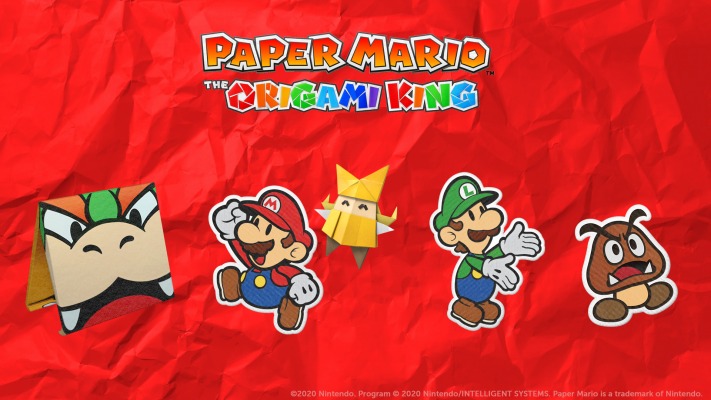 Paper Mario: The Origami King. Desktop wallpaper