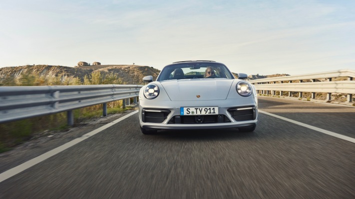 Porsche 911 Targa 4 GTS 2022. Desktop wallpaper