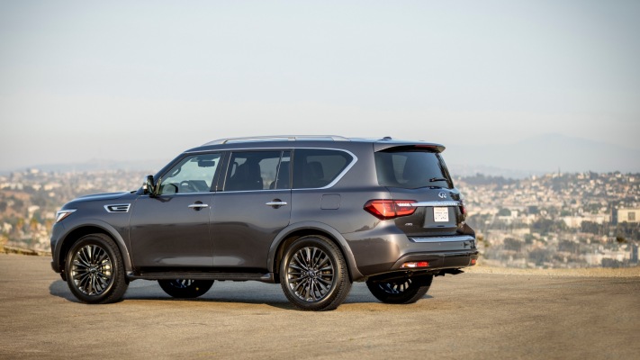 Infiniti QX80 2022. Desktop wallpaper