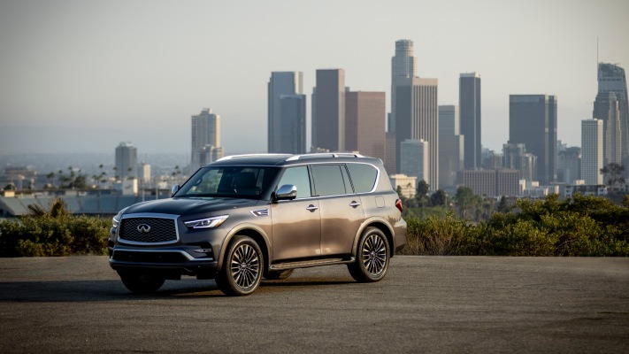 Infiniti QX80 2022. Desktop wallpaper