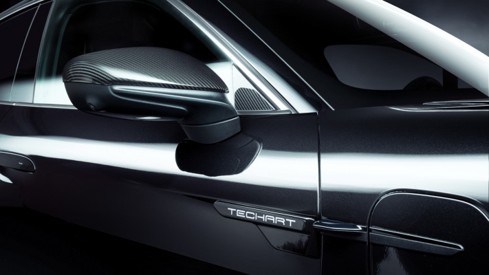 Porsche Taycan TechArt AeroKit 2021. Desktop wallpaper