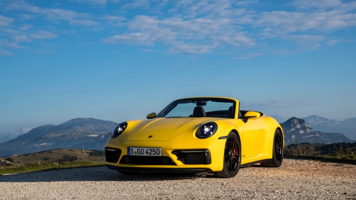 Porsche 911 Carrera GTS Cabriolet 2022. Desktop wallpaper