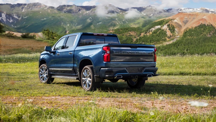 Chevrolet Silverado High Country 2022. Desktop wallpaper