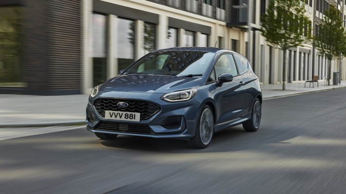 Ford Fiesta Van UK Version 2021. Desktop wallpaper