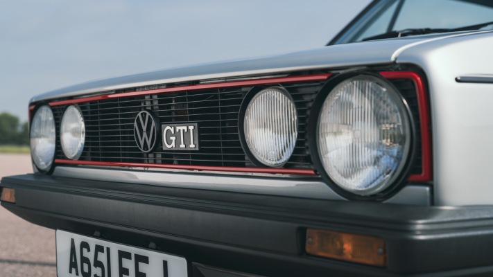 Volkswagen Golf I GTI 3-door UK Version 1976. Desktop wallpaper