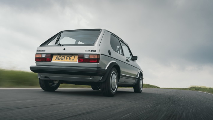 Volkswagen Golf I GTI 3-door UK Version 1976. Desktop wallpaper