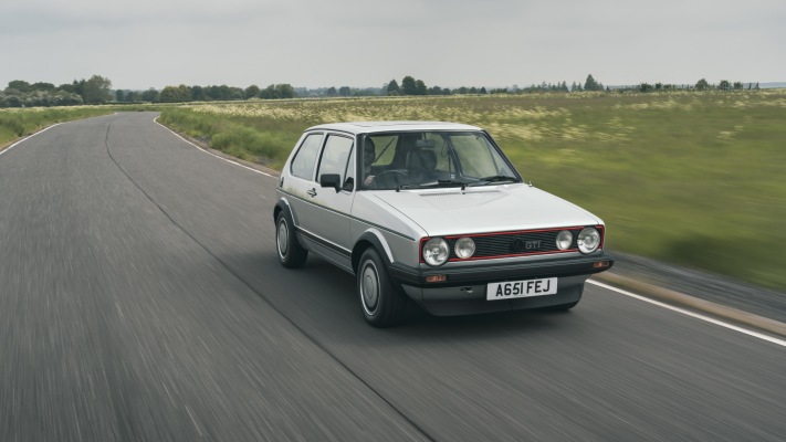 Volkswagen Golf I GTI 3-door UK Version 1976. Desktop wallpaper